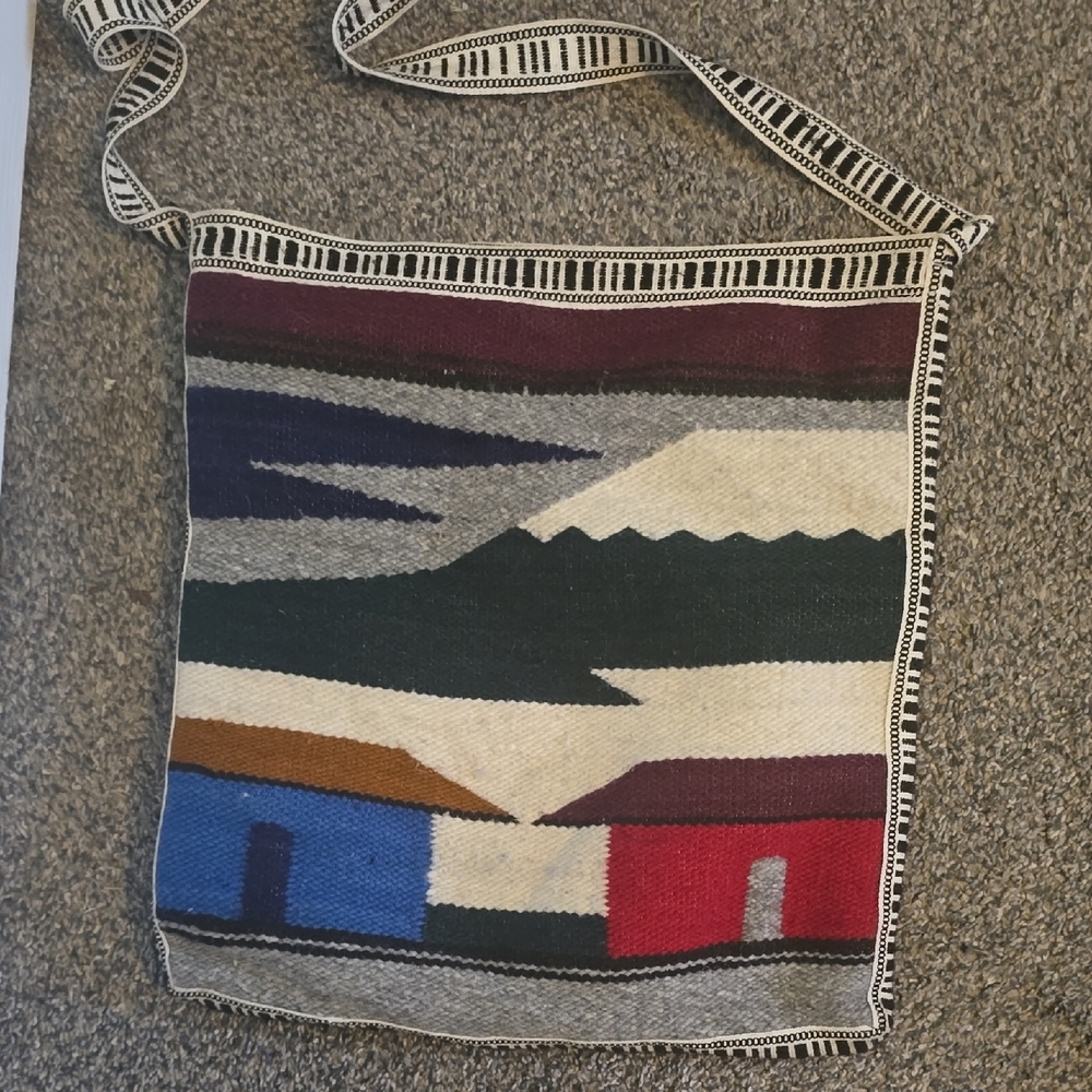 Colorful Woven Shoulder Bag
